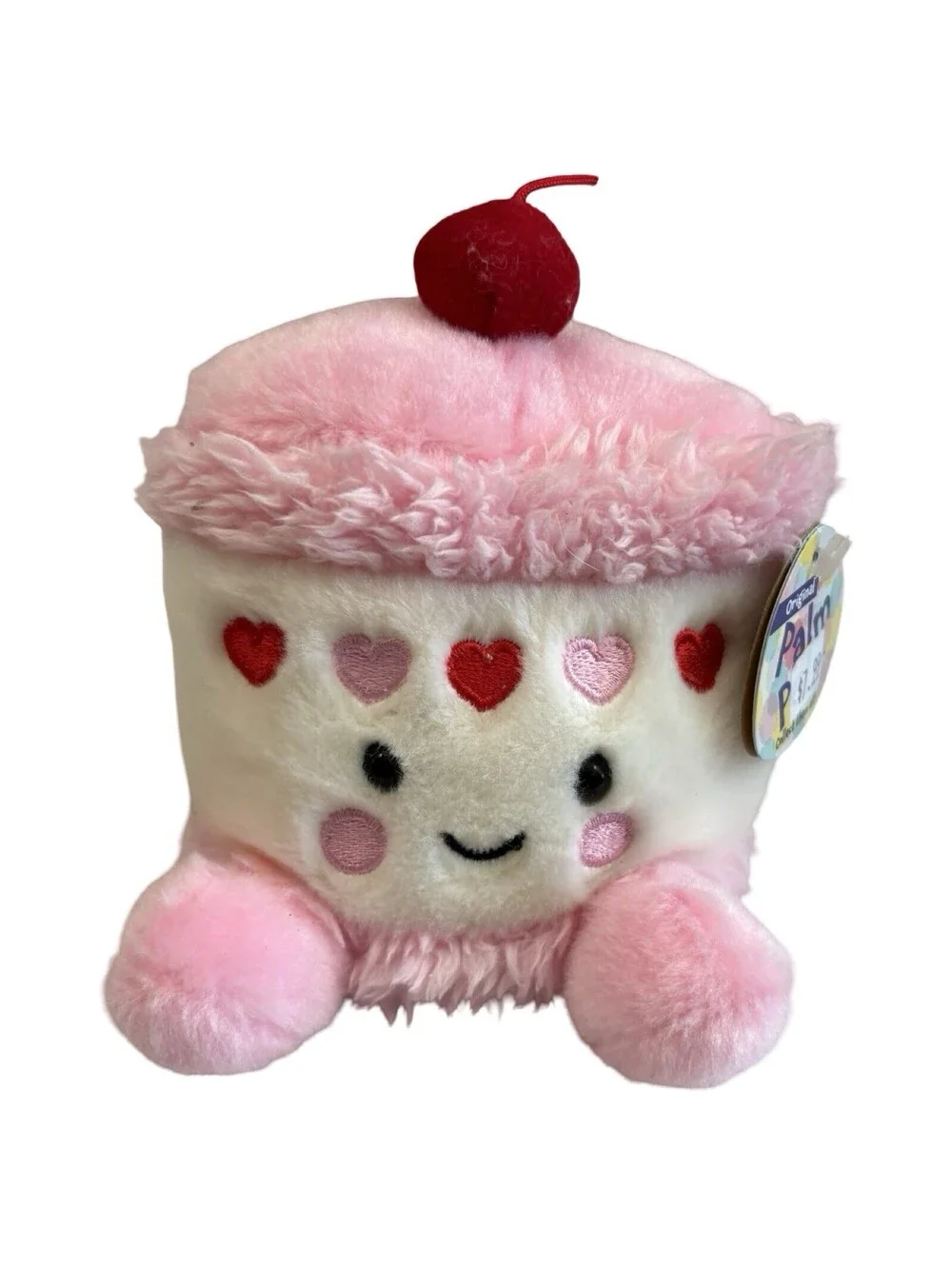 Aurora Palm Pals Sweetie Cupcake Pink Heart Plush Stuffed Animal Toy Cherry 5